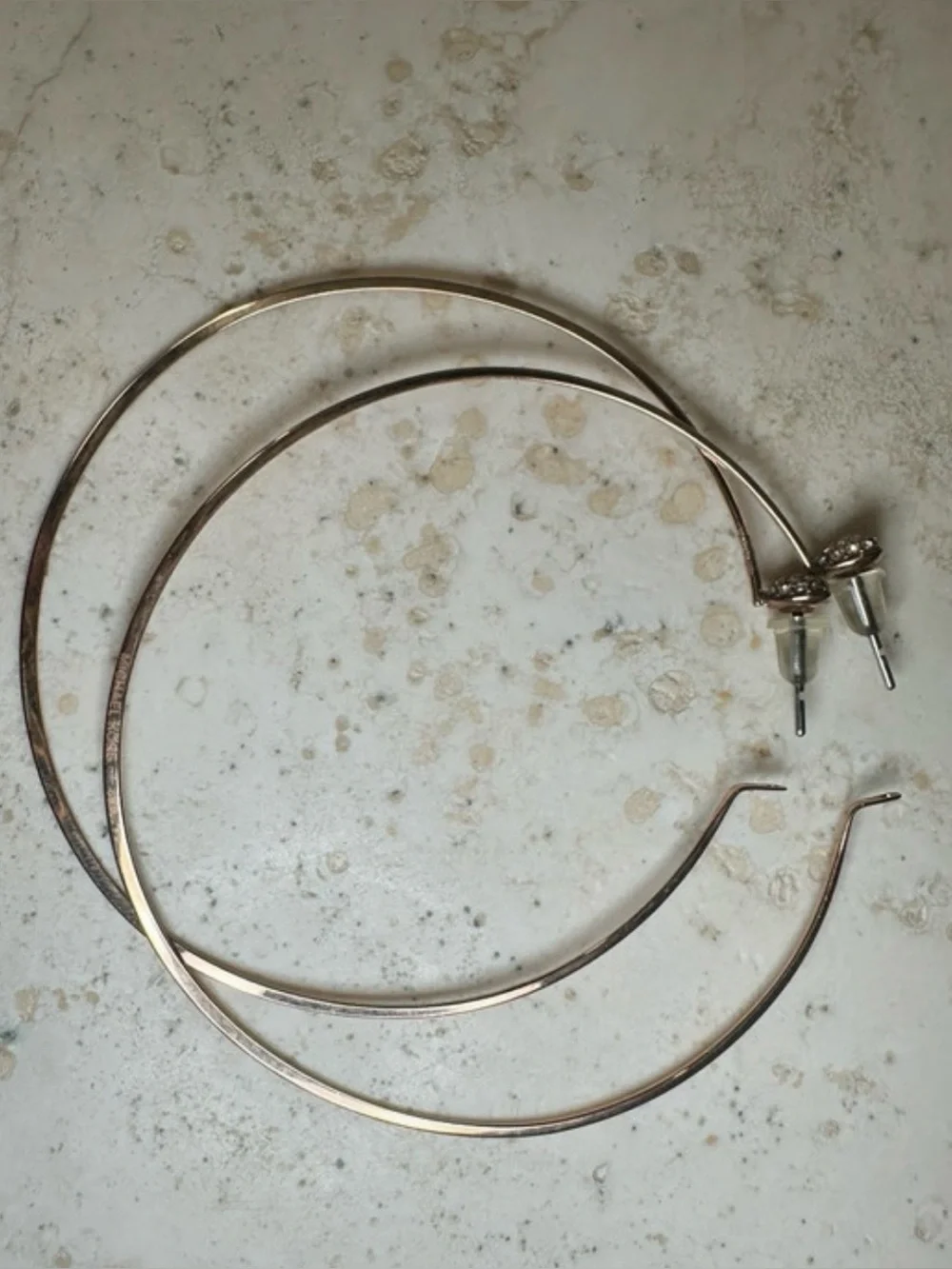 Michael Kors Thin Gold Hoop Earrings